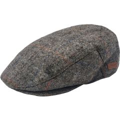 Classic Checked Wool Flat Cap