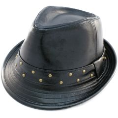 Fancy PVC Trilby Hat (12Pcs)