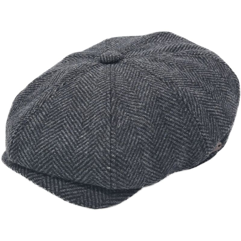 Classic Herringbone Newsboy Cap