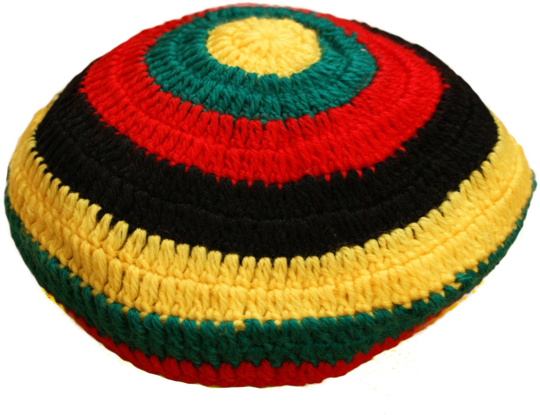 Knitted Rasta Cap Pan African Large Knitted Rasta Hat | | EA