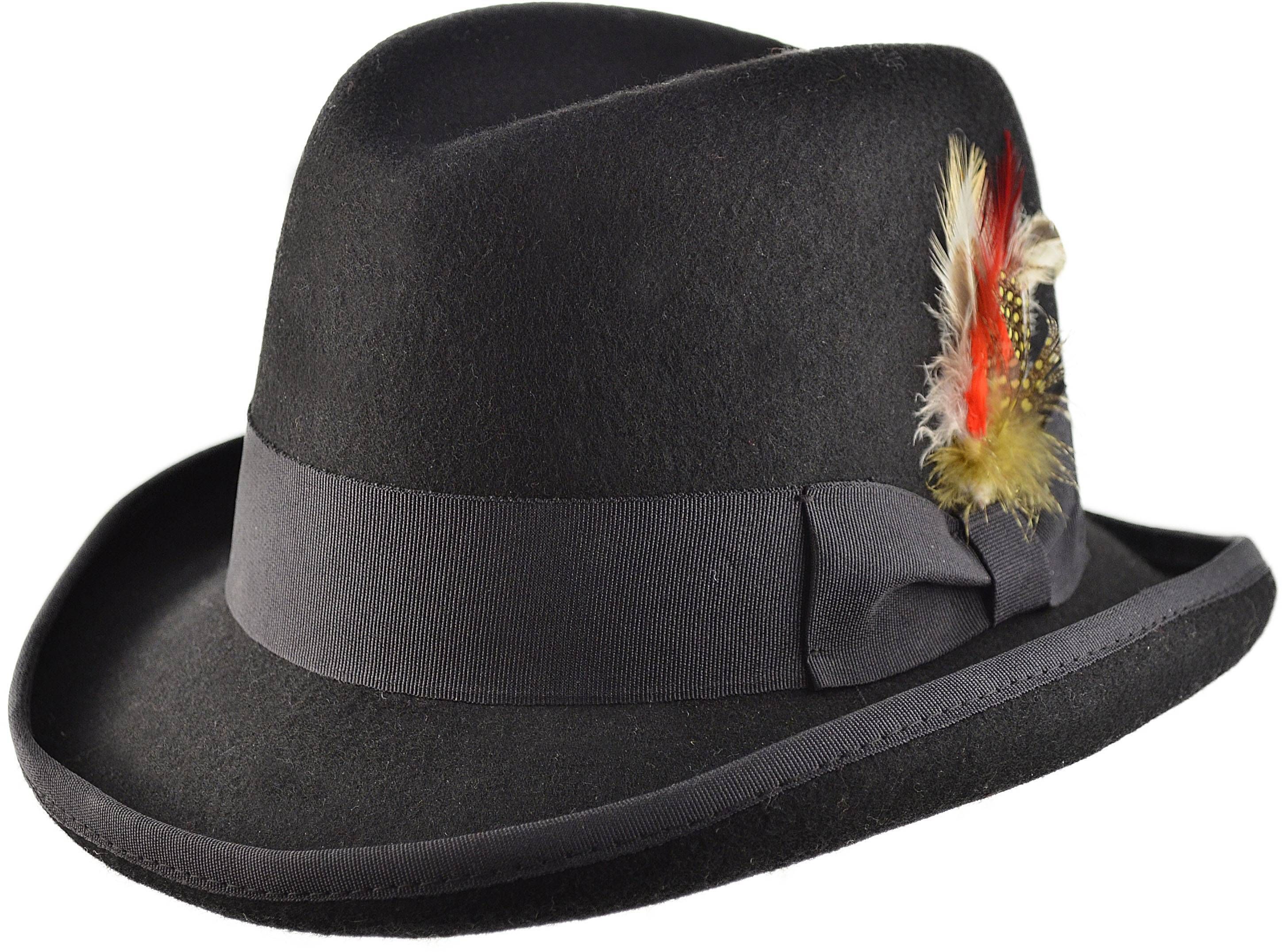 Classic Black Homburg Hat EA