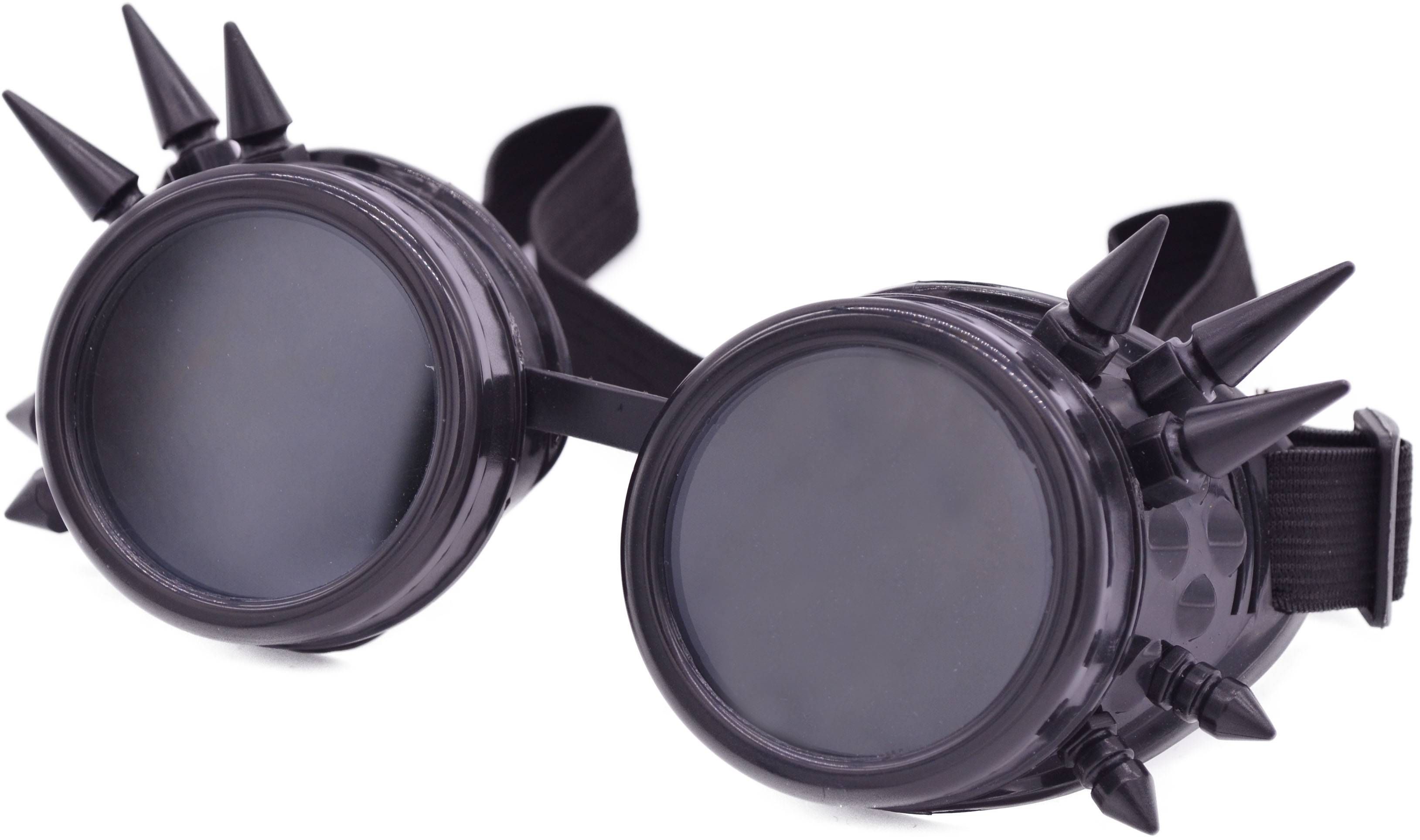 Spkicky Goggles Novelty Spiked Steampunk Motorcycle Goggles | | EA