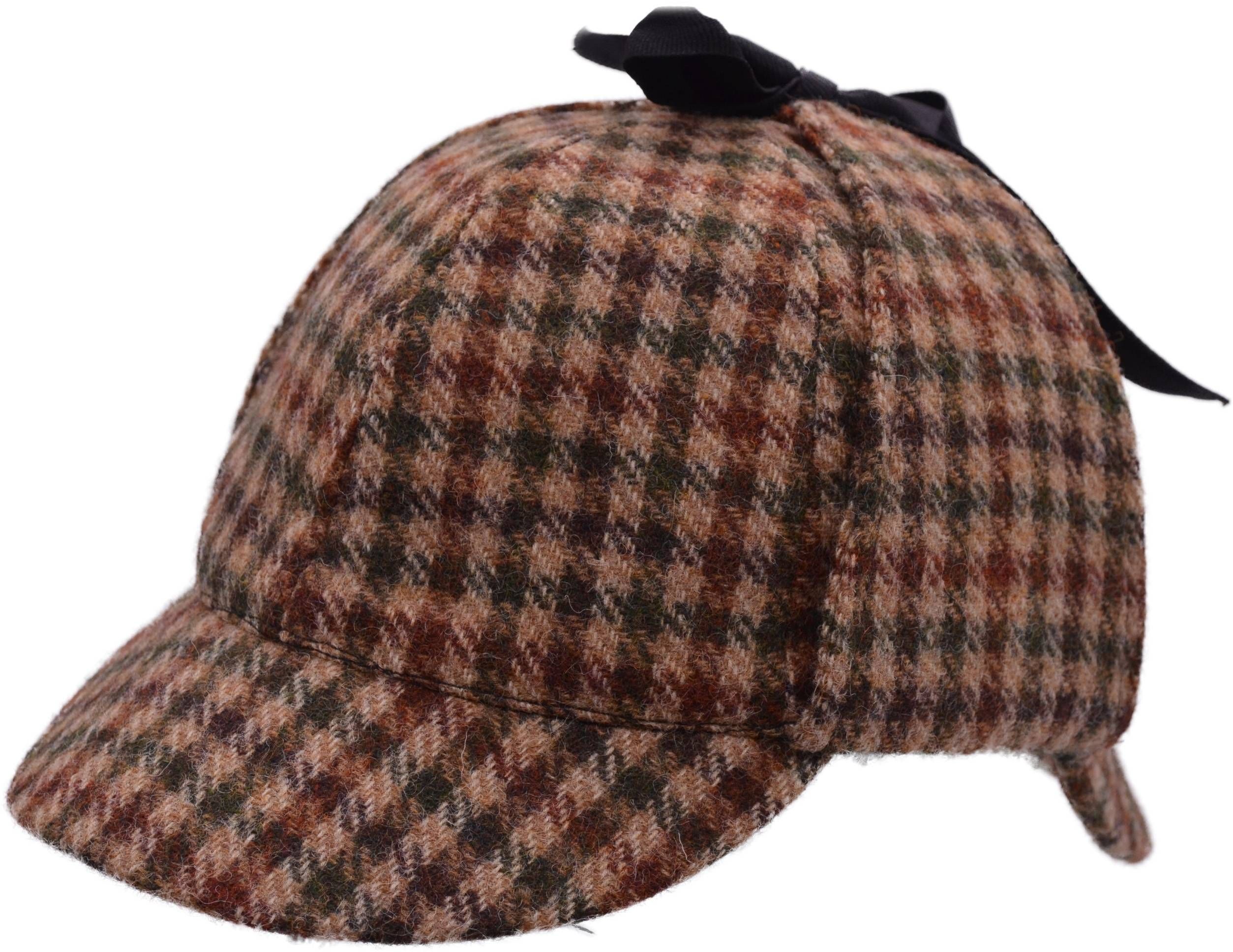 Sherlock Holmes Deerstalker Tweed Hat 