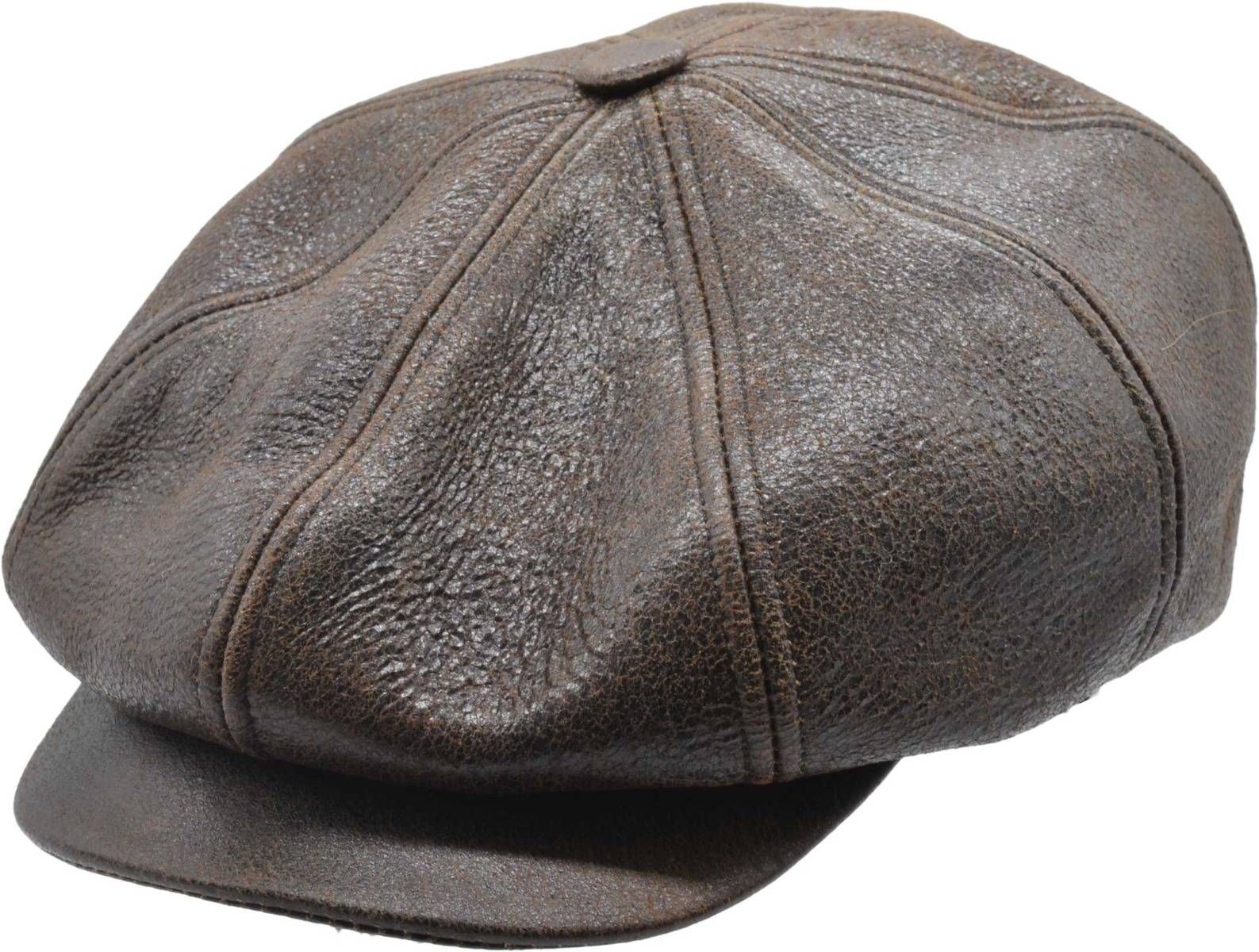 Newsboy Genuine Leather Cap
