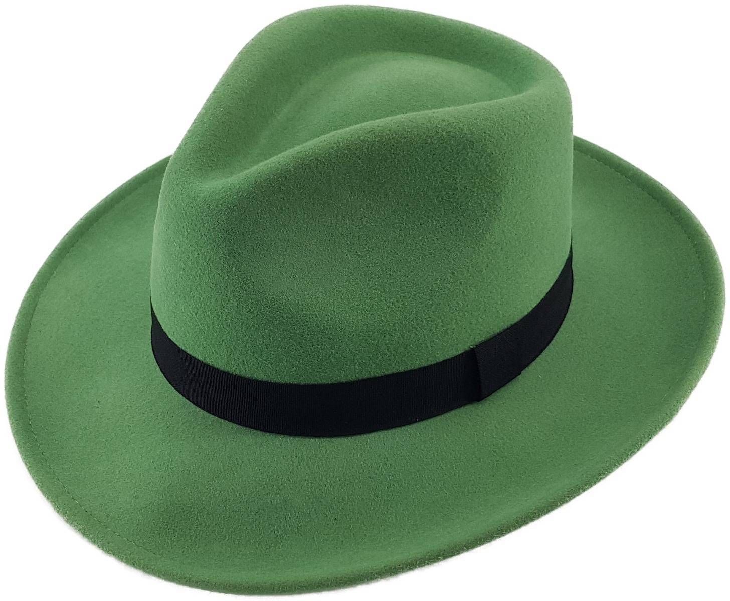 Womens Wool Felt Fedora Hat