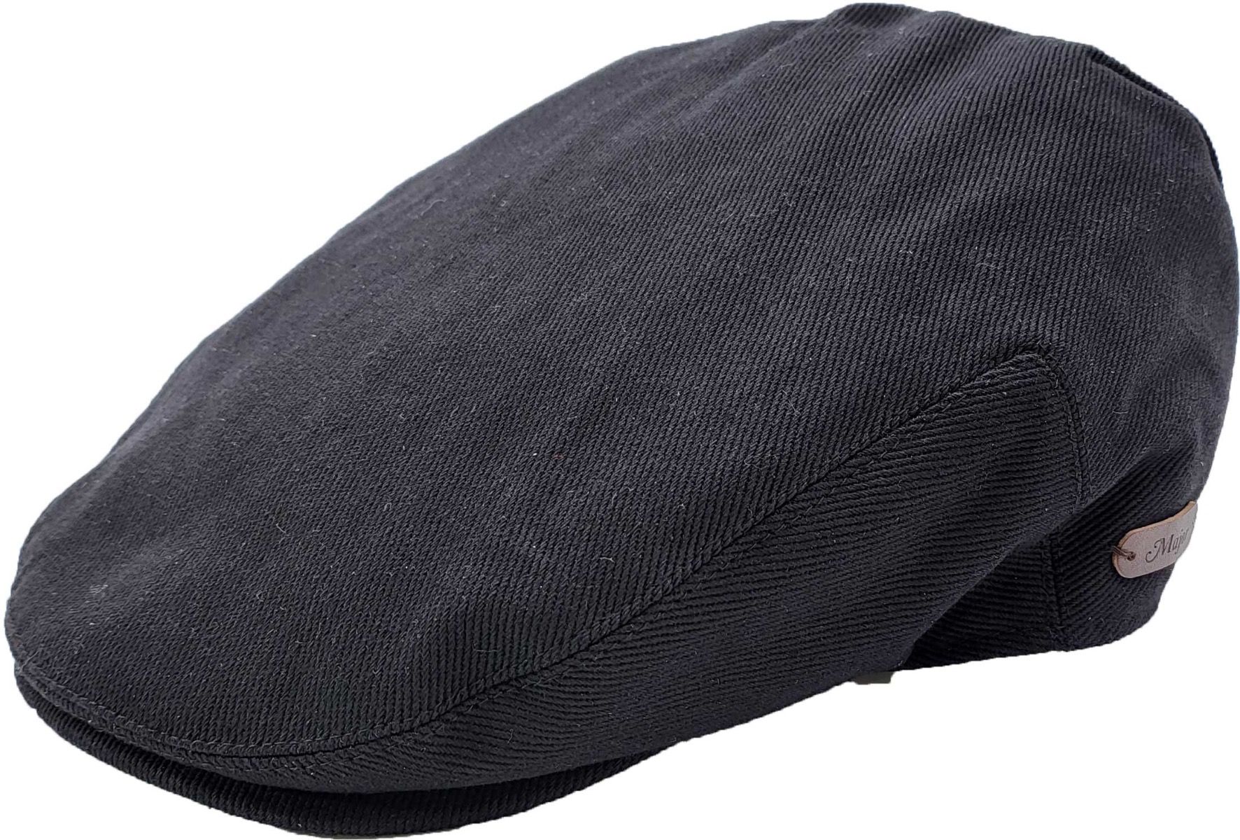 Men's Classic Flat Cap in Black