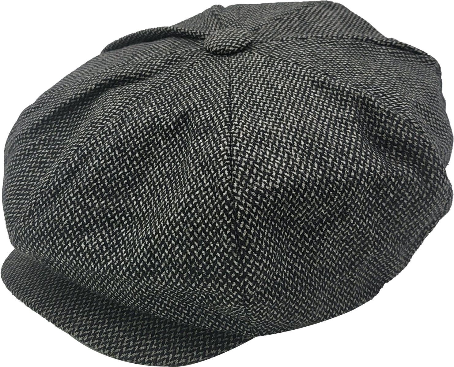 Large Wool Big Apple Newsboy Cap